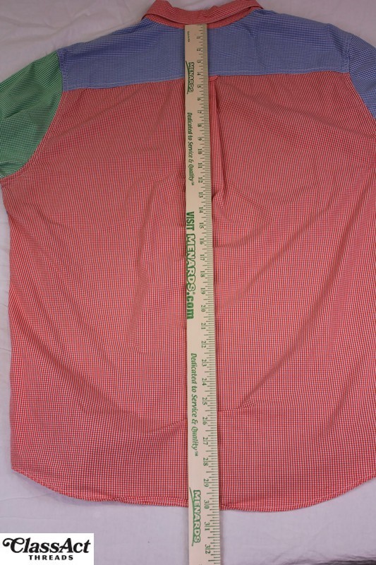 CHAPS Colorblock Patchwork Checked Button Up Butt… - image 5