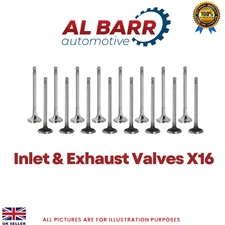 RENAULT VAUXHALL NISSAN 2.0 DCi DIESEL M9R INLET & EXHAUST VALVES x16 PCS