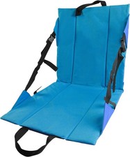 Folding Stadium Seat Cushion W/ Backrest Portable Bleacher Pad Camping