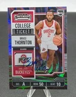 Bruce Thornton 2025 Panini Ohio State NIL #19 Silver Swirl Ticket Auto /199