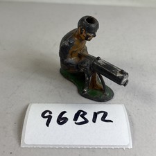 WW1 Machine Gunner Barclay Manoil Toy Lead Soldier Vintage Military 96B12