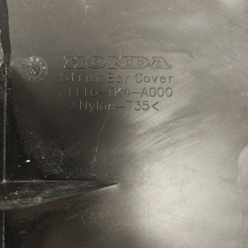 09 10 11 14 Acura TL HOOD STRUT TOWER BAR COVER PANEL OEM - Image 4 of 4