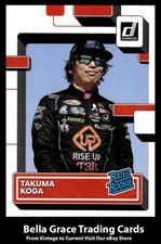 2023 Panini Donruss Racing Takuma Koga #40 Rated Rookie