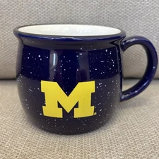 University Of Michigan Oversized Coffee Cup/Soup Mug (16 oz) Blue & Yellow