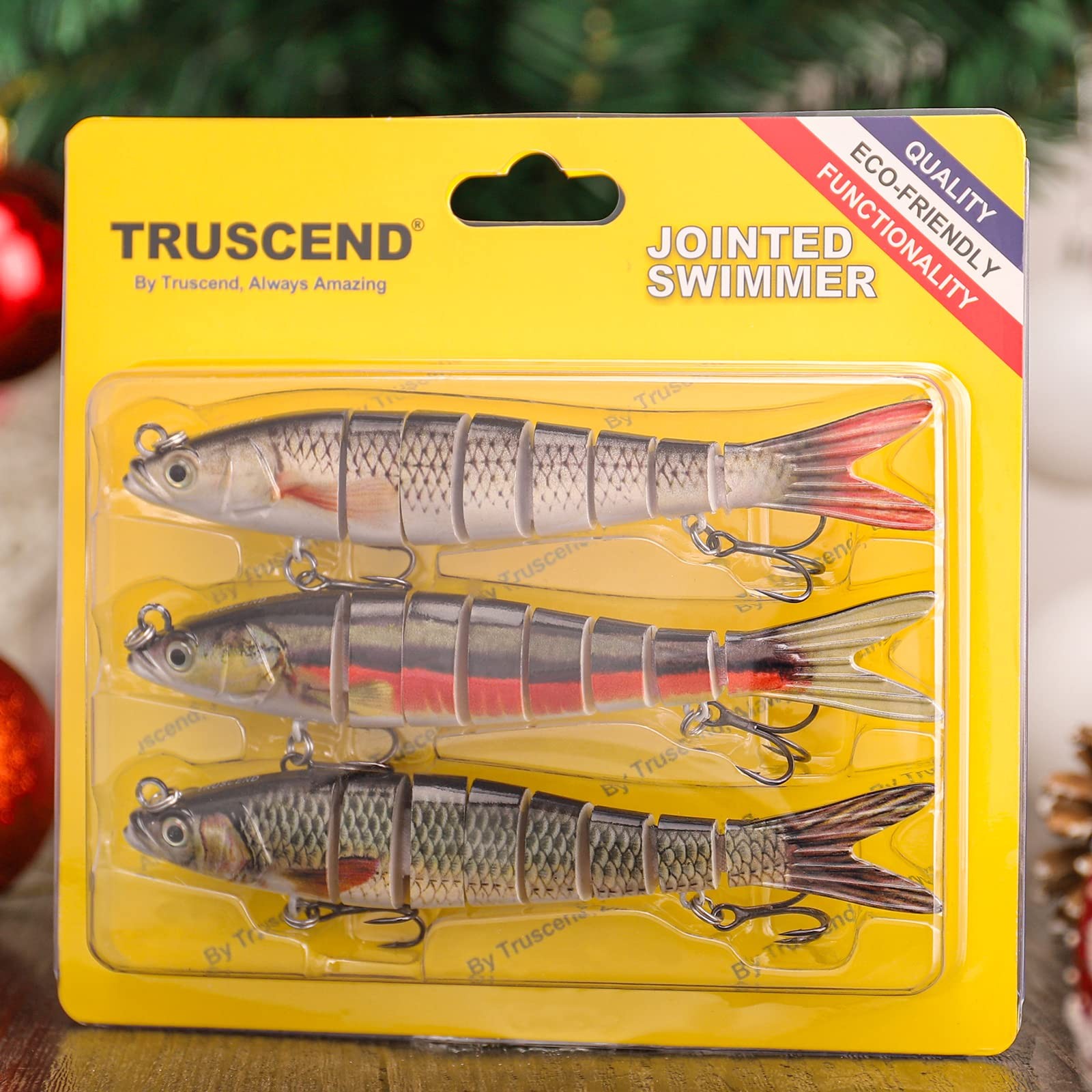 TRUSCEND Swimmax 8-Segment Swimbait Lure - Realistic Action & Rattle - Image 5
