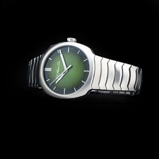 H. Moser & Cie Streamliner Centre Seconds 40mm Steel Green Dial 6200-1200 4
