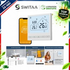 Thermostat intelligent Wi-Fi programmable chaudière gaz Tuya Alexa Google Home