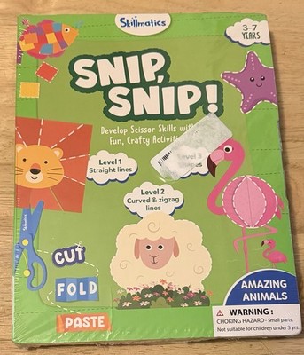 Skillmatics Scissor Skills Activity Book - Snip Snip Animals, Stocking Stuffers,