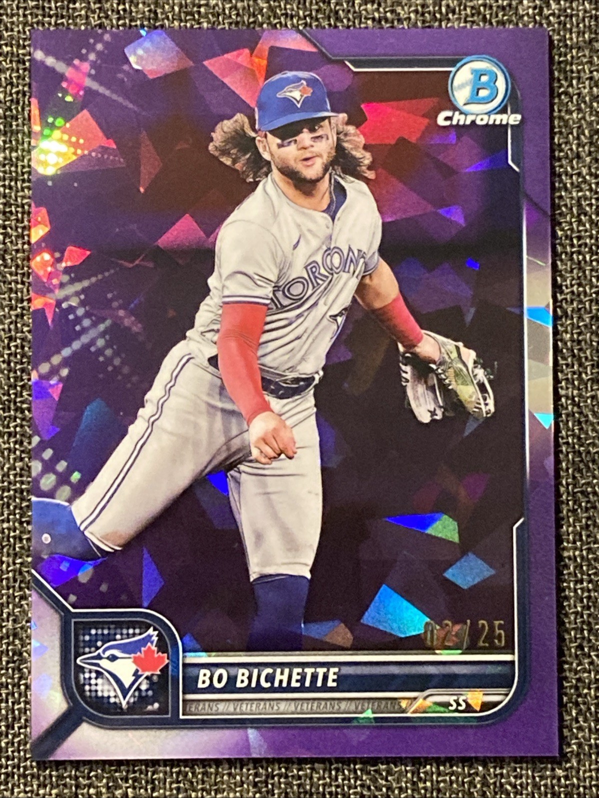 2022 Bowman Chrome Sapphire Edition Bo Bichette Purple /25 #81