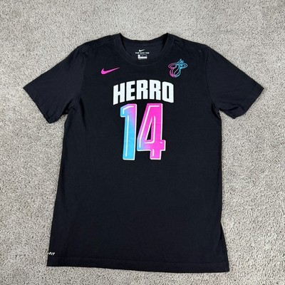 Miami Heat Shirt Mens Medium ViceNights Colors Black Pink Tyler Herro Nike