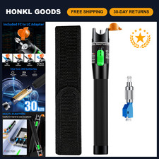 Fiber Optic Tester Kit - 30KM Visual Fault Locator, 2.5mm Connector, FC to LC Ad