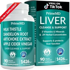 32-in-1 Liver Cleanse Detox and Repair with Milk 90 Count (Pack of 1) 