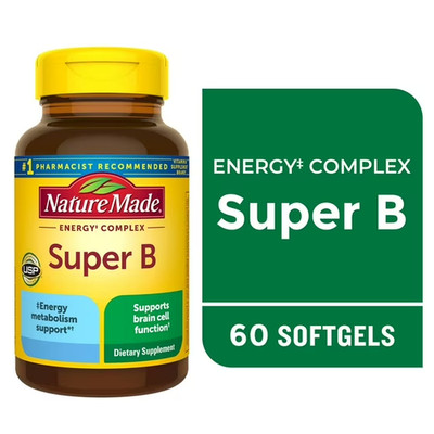 Nature Made Super B Energy Complex, Dietary Supplement for Brain Cell Function