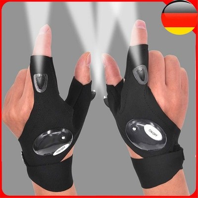 LED Handschuhe mit Wasserdichter Beleuchtung Reparatur bei Nacht Fischen Sport