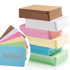 600 Pcs Small Blank Paper Message Note Business Cards Vocabulary Flash Cards