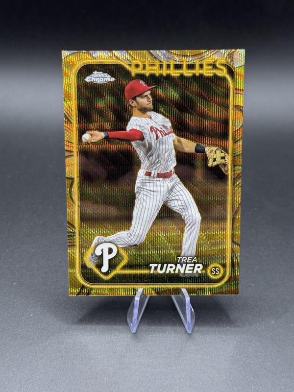 2024 Topps Gilded Trea Turner Gold Refractor /75 #52
