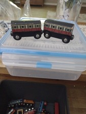 Brio Express Passenger Coaches X2 Wooden Vintage Magnetic