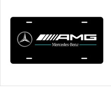 Amg Front License Plate Motorsport Aluminum Car Tag