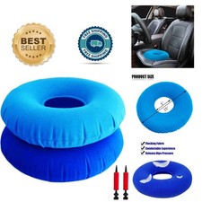 Portable Inflatable Donut Seat Cushions - 15" Comfort for Hemorrhoids  Tailbone