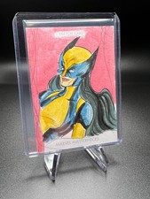 2020 Marvel Masterpiece WOLVERINE Original Comic Art Sketchcard Marco Celix 1/1