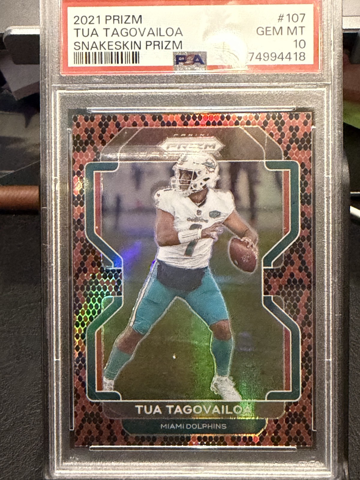 2021 Panini Prizim Snakeskin Prizim #107 PSA 10