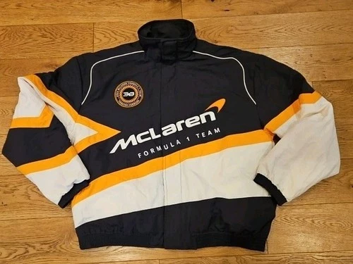 McLaren Formula 1 Team Jacket Mens Medium Black Racing Formula 1 - product listing photo