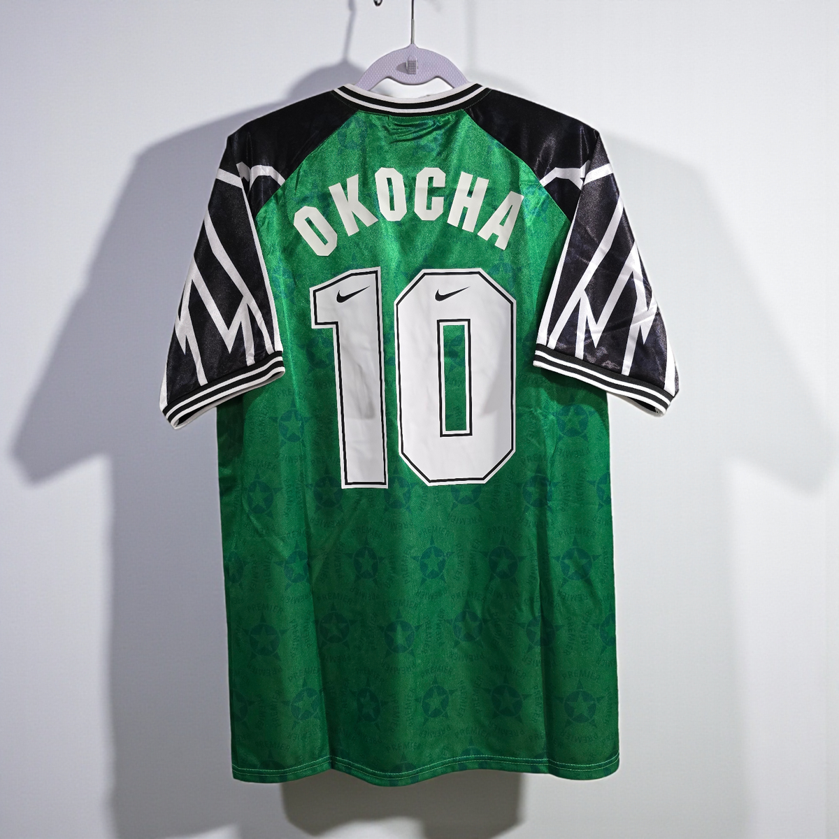 NIGERIA Home - FIFA World Cup 94/95 - Soccer - OKOCHA # 10 - 2XL