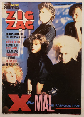 Zig Zag Magazine September 1984 Xmal Deutschland~Rubella Ballet~Bronski Beat~80s