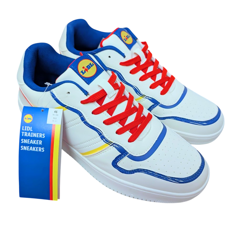 LiDL Sneaker Schuhe LiDL Fan Kollektion Weiß Bunt Sneaker NEU - Main Image