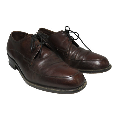 Freeman Dress Oxford Shoes Mens Size 8 EE Extra Wide Brown Leather