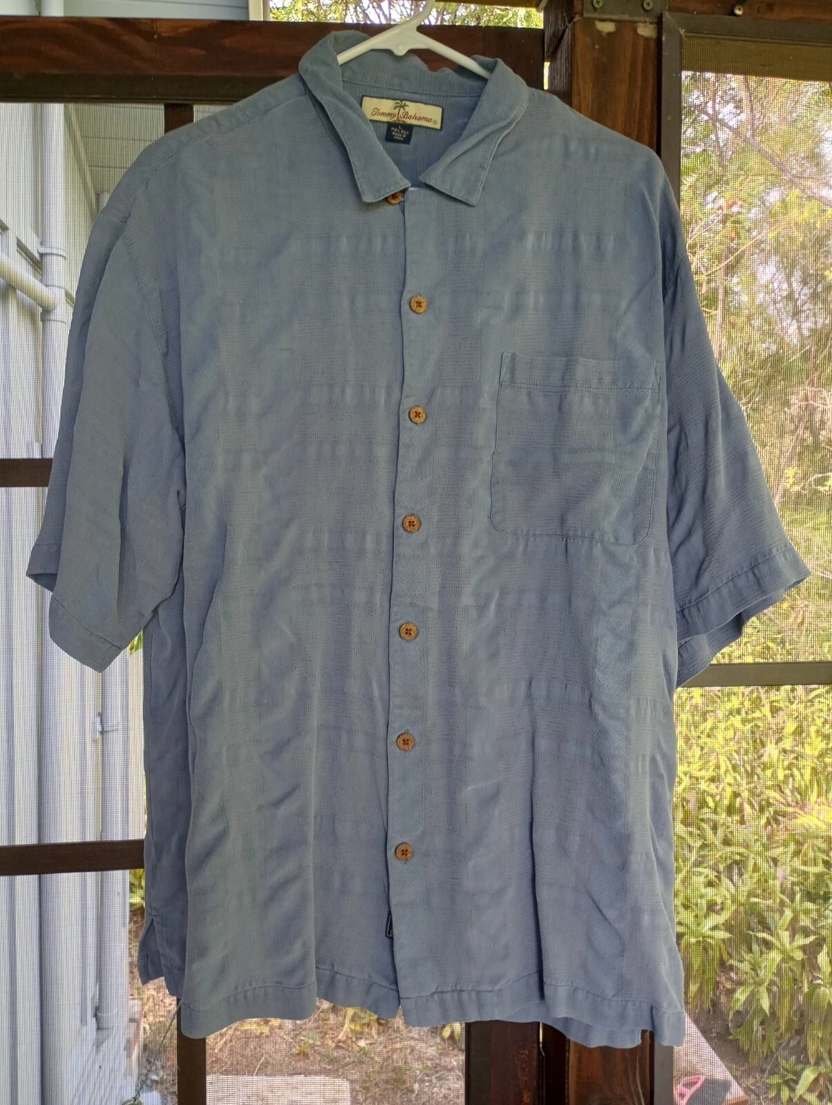 Tommy Bahama Relax Mens Size L Hawaiian Shirt Silk Button Up Casual Camp Aloha