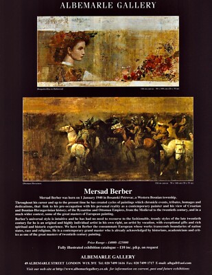 MERSAD BERBER Art Gallery Exhibit ~ VINTAGE PRINT AD ~ 2000