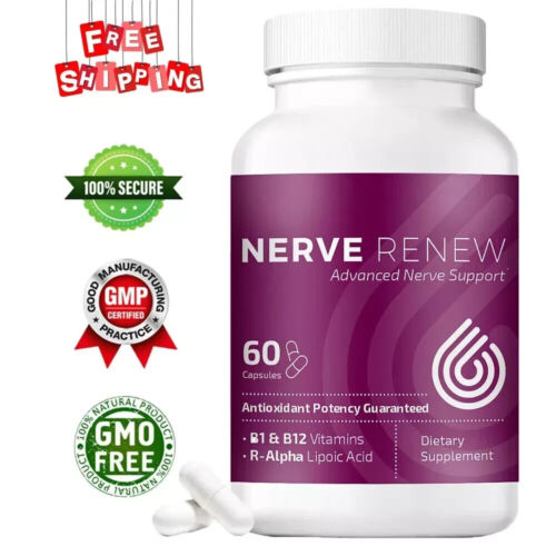 ERVE RENEW Advanced Nerve Support - with R-Alpha Lipoic Acid 60 capsules US