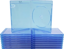 Lot of 20 Like New Blu-ray Single Disc Capacity Replacement Cases - Styles Vary