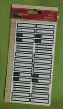 Scrapbooking - 7gypsies - Date - Mini Label Sticker