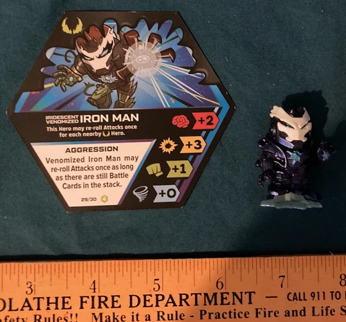 MARVEL Battleworld Iridescent Venomized Iron Man figure - funko lot ultra rare