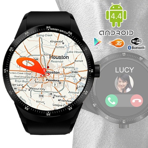 Android 4.4 SmartWatch 3G+WiFi Wrist Phone Bluetooth Google Play Store  Unlocked! | eBay