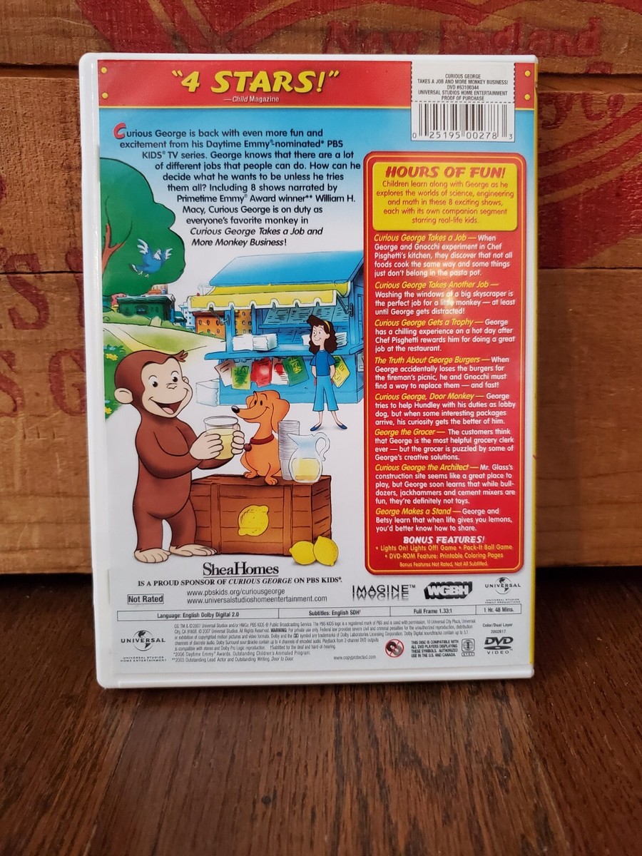 Curious George: Takes a Job and More Monkey Business! DVD