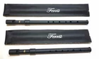Ferris ABS Non Glare Black Irish Whistle in Key Of D & C