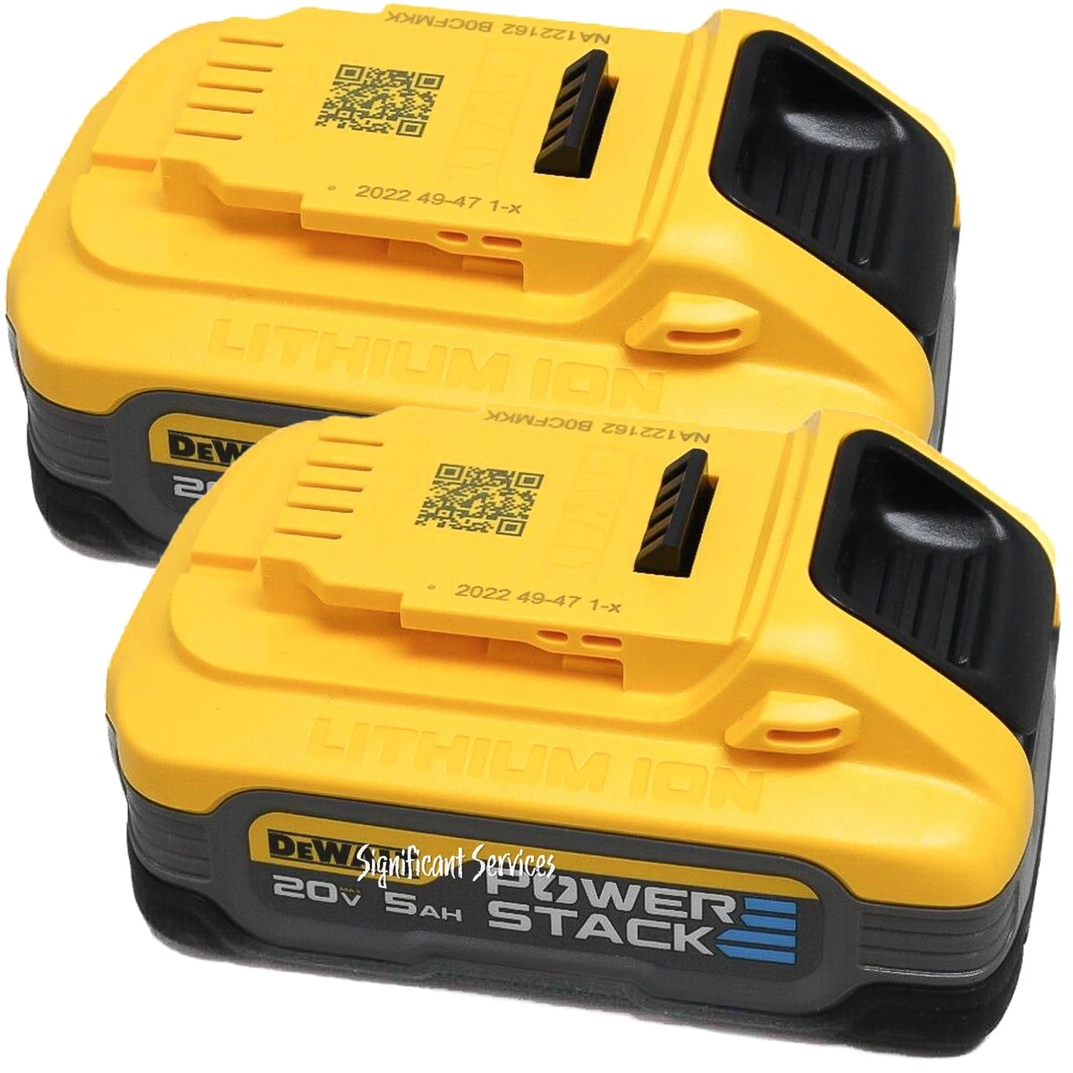 Dewalt 20-volt Max Powerstack Batteries 2pk, Power Tool Batteries