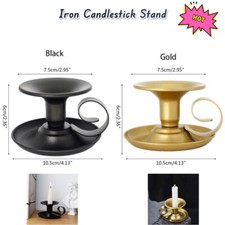 1 PC Iron Candlestick Stand Candle Holder Vintage Taper Candle Holder Decoration