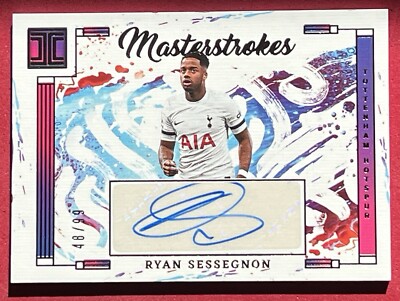 Carte Panini Impeccable 2023 Ryan Sessegnon Auto /99 - Masterstrokes #M-RS