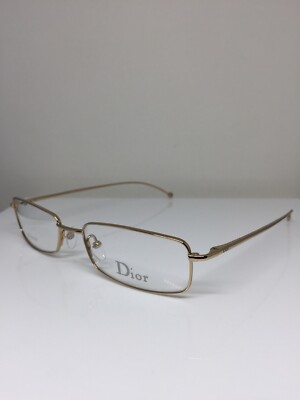 U28589 Vintage Dior 3611 Titanium Eyeglasses C 40A Shiny Gold Size 5217m G2U