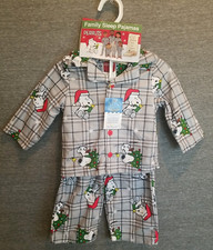 NEW Peanuts Toddler 12 Months Snoopy Christmas Two Piece Pajama Set Family Sleep