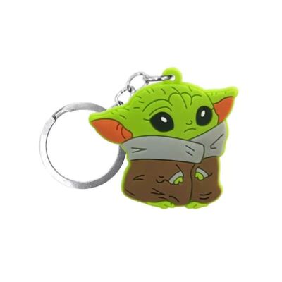 Star Wars Baby Yoda Grogu mandalorianischer Schlüsselring Schlüsselring Schlüsselanhänger Reisebügel