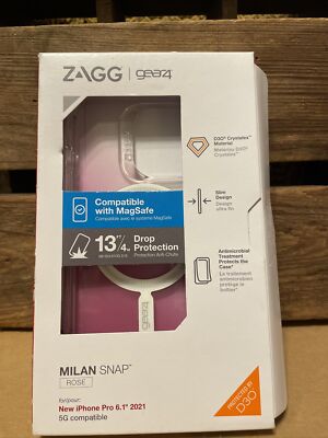 ZAGG Gear4 Milan Snap Case - MagSafe- iPhone Pro 13 6.1  5G Compatible- Open Box