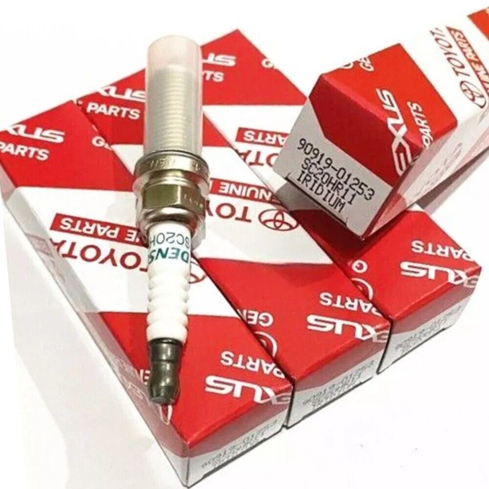 New 4PCS OEM 90919-01253 SC20HR11 3444 Spark Plugs for Frontier Lexus xD Prius