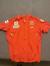 2007 Ferrari F1 Team Official Button Up Shirt With Tags. XXL