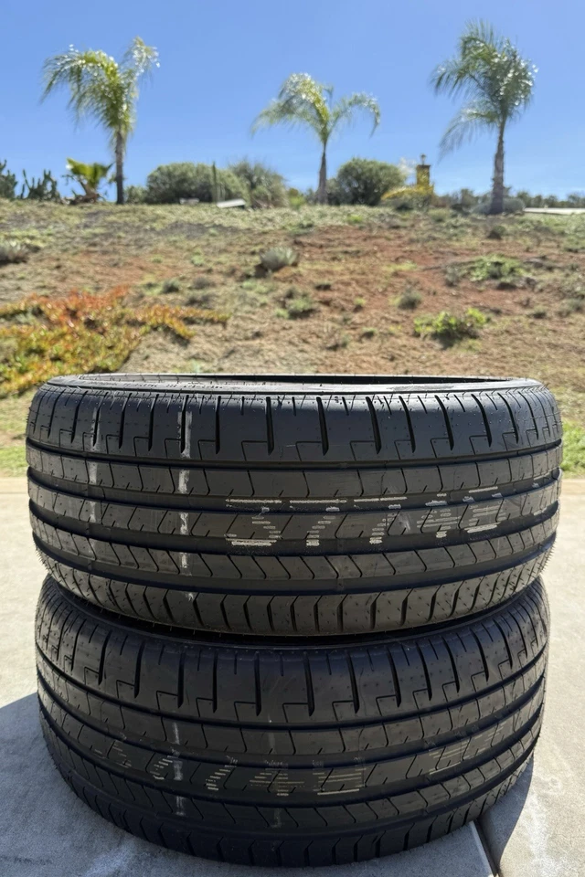 Set of TWO BRAND NEW 245/40R21 Pirelli P Zero PZ4 Sport PNCS Foam Tires - Image 2 of 4