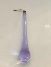 LOTE DE 10 Gotas prisma lágrima de murano 3" alejandrita lavanda stock antiguo ~